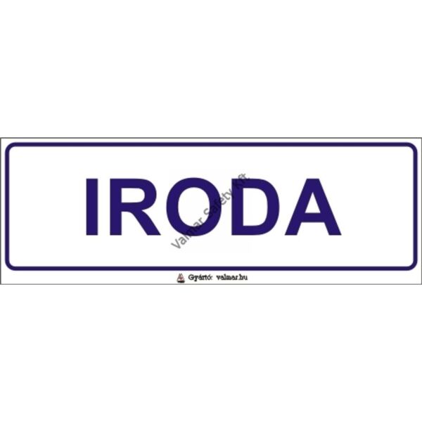 Iroda pvc 200x70mm