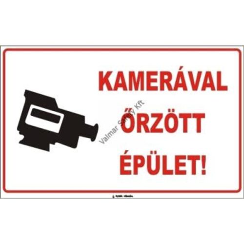 Kamerával orzött épület pvc 400x250mm