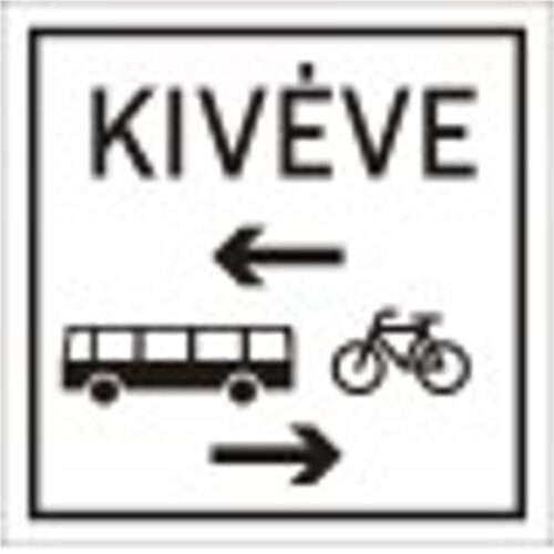 Keresztirányban kétirányú autóbusz és kerékpáros forgalom - HIP fényvisszaverős szendvicslemez 600 mm