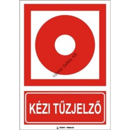 Kézi tuzjelzo(S) pvc 175x250mm