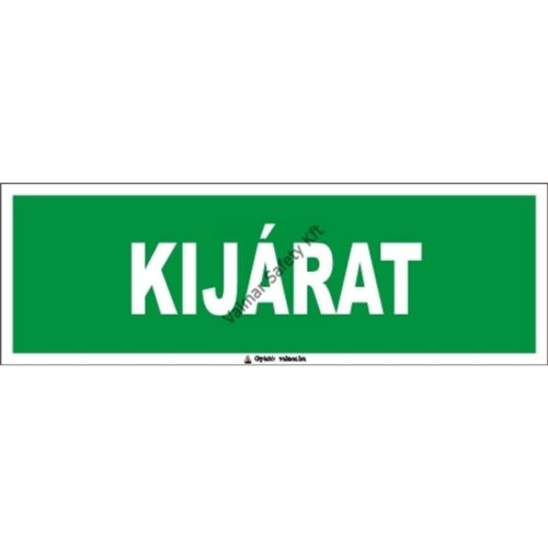 Kijárat pvc 300x100mm