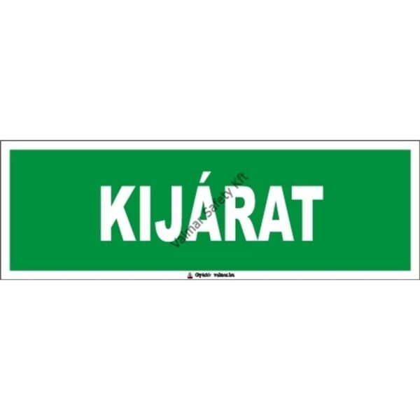 Kijárat pvc 300x100mm