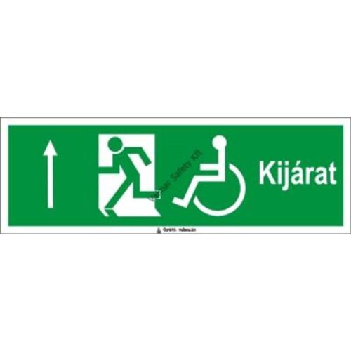 Kijárat fel kerekesszékeseknek pvc 300x100mm