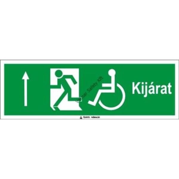 Kijárat fel kerekesszékeseknek pvc 300x100mm