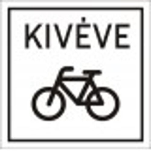 Kivéve kerékpár - HIP fényvisszaverős szendvicslemez 600 mm