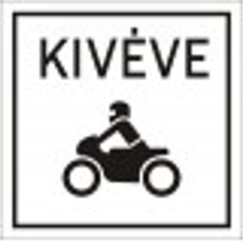 Kivéve motorkerékpár - HIP fényvisszaverős szendvicslemez 600 mm