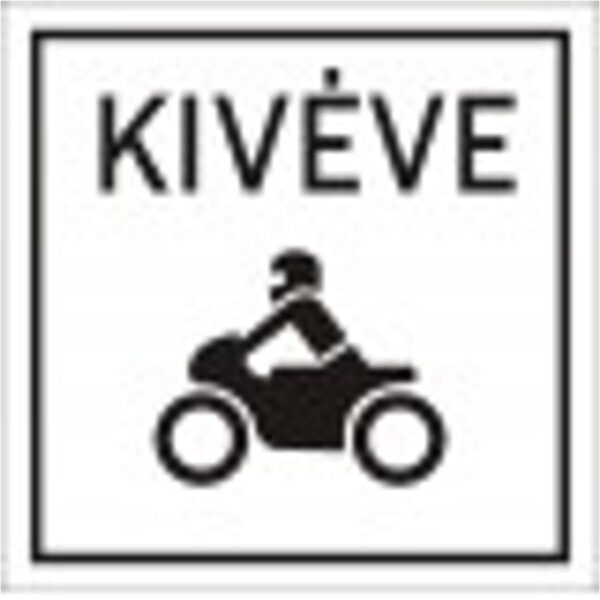 Kivéve motorkerékpár - HIP fényvisszaverős szendvicslemez 600 mm