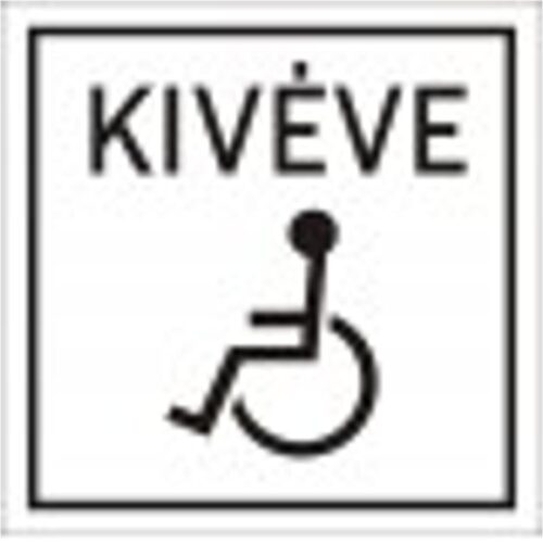 Kivéve mozgáskorlátozottak - HIP fényvisszaverős szendvicslemez 600 mm