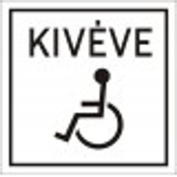 Kivéve mozgáskorlátozottak - HIP fényvisszaverős szendvicslemez 600 mm
