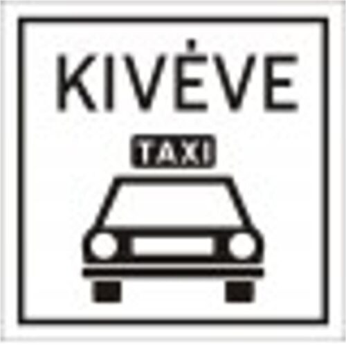 Kivéve taxi - HIP fényvisszaverős szendvicslemez 600 mm