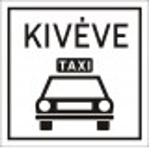 Kivéve taxi - HIP fényvisszaverős szendvicslemez 600 mm