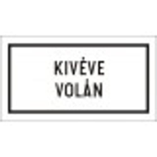Kivéve (tömegközlekedési vállalat) - HIP fényvisszaverős szendvicslemez 600 mm