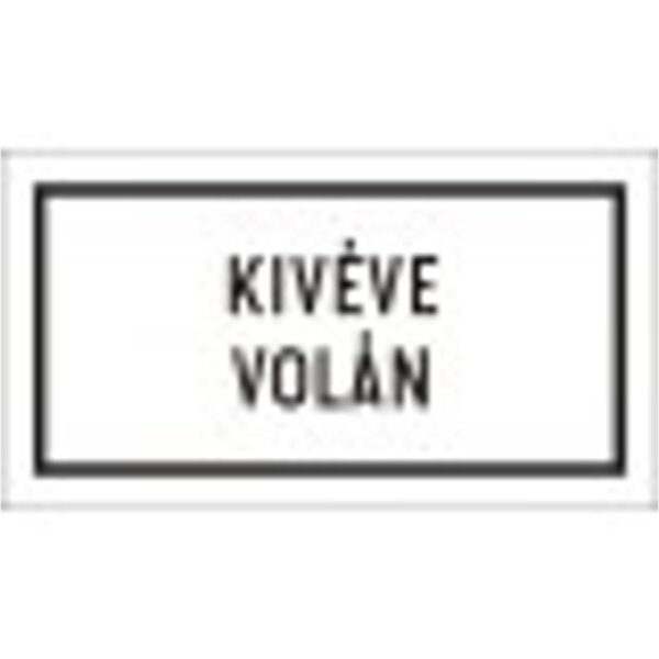 Kivéve (tömegközlekedési vállalat) - HIP fényvisszaverős szendvicslemez 600 mm