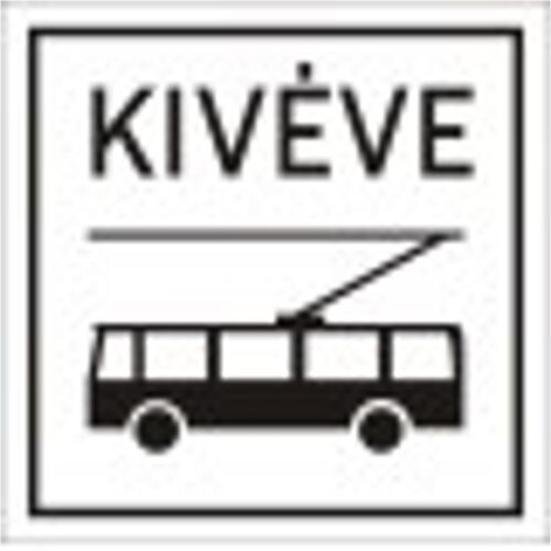 Kivéve trolibusz - HIP fényvisszaverős szendvicslemez 600 mm