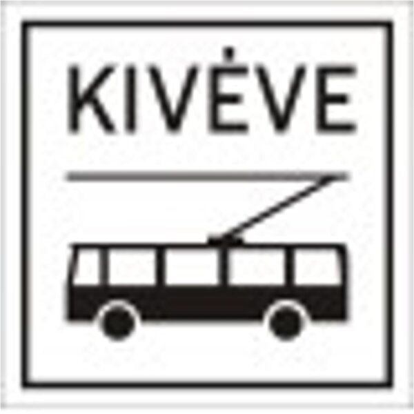 Kivéve trolibusz - HIP fényvisszaverős szendvicslemez 600 mm