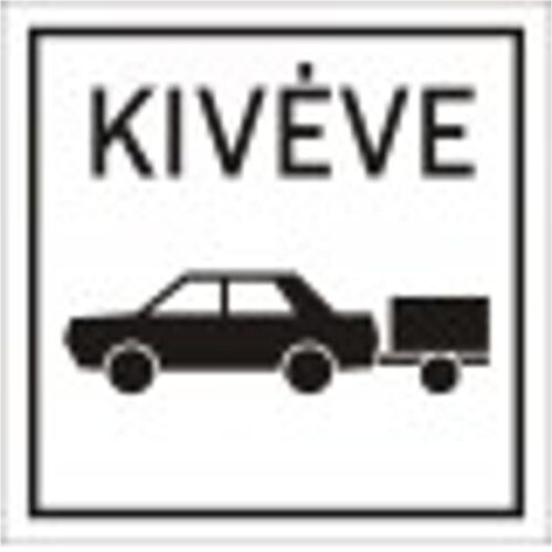 Kivéve utánfutós személygépkocsi - HIP fényvisszaverős szendvicslemez 600 mm