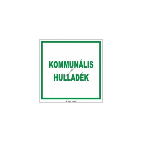Kommunális hulladék pvc 200x200mm