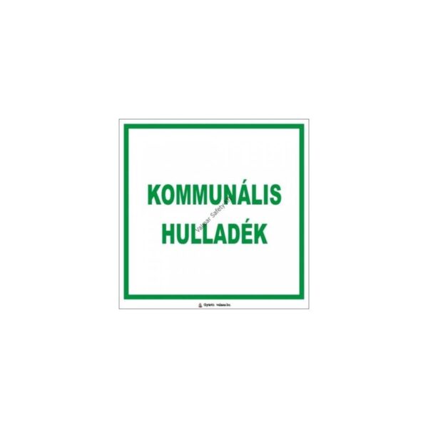 Kommunális hulladék pvc 200x200mm