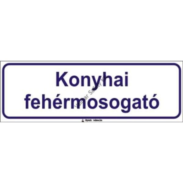 Konyhai fehérmosogató pvc 300x100mm