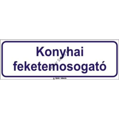 Konyhai feketemosogató pvc 300x100mm