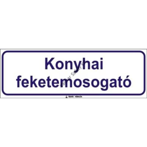 Konyhai feketemosogató pvc 300x100mm