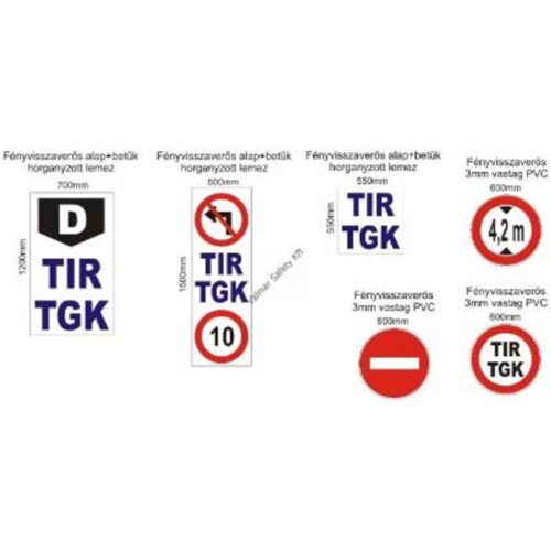 KRESZ táblák - HIP fényvisszaverős szendvicslemez 600 mm