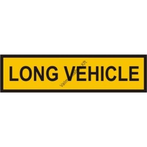 Long Vehicle tábla  fényvisszaveros pvc 500x130mm