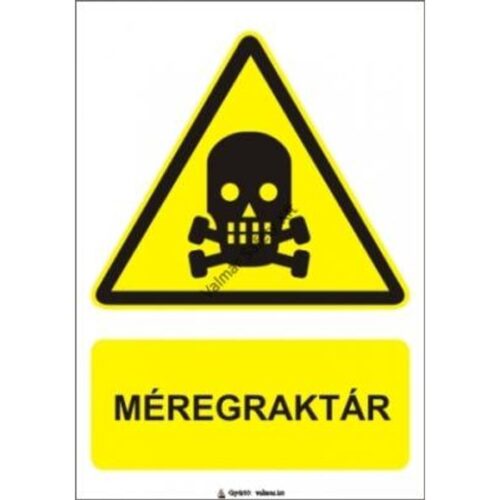 Méregraktár pvc 175x250mm