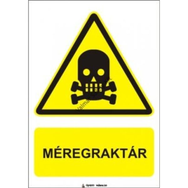 Méregraktár pvc 175x250mm