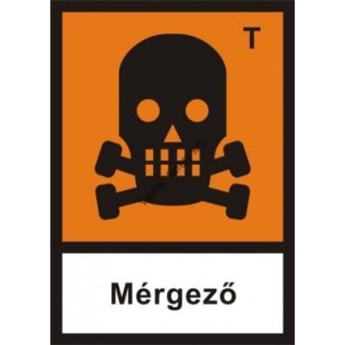 Mérgezo pvc 300x200mm