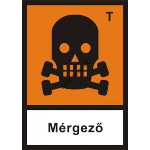 Mérgezo pvc 300x200mm