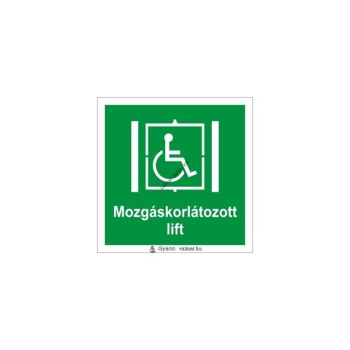 Mozgáskorlátozott lift pvc 200x200mm