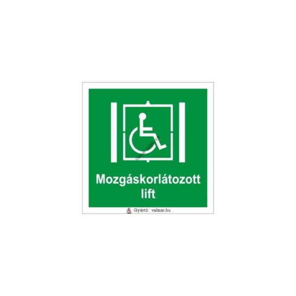 Mozgáskorlátozott lift pvc 200x200mm