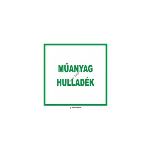 Muanyag hulladék pvc 200x200mm