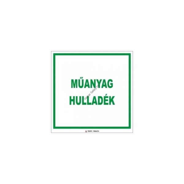 Muanyag hulladék pvc 200x200mm
