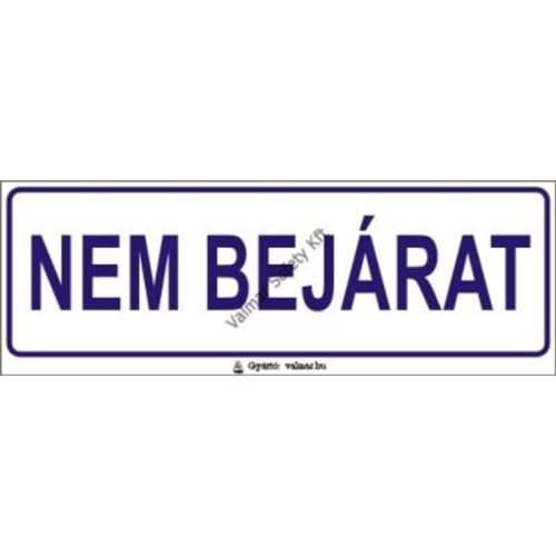 Nem bejárat pvc 200x70mm