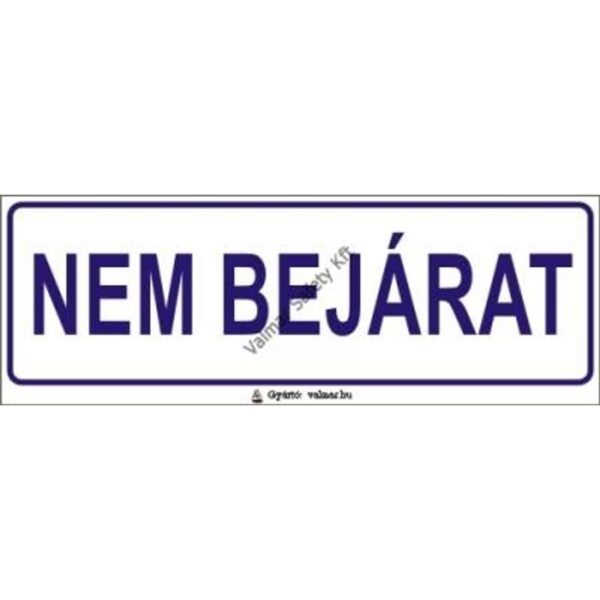 Nem bejárat pvc 200x70mm
