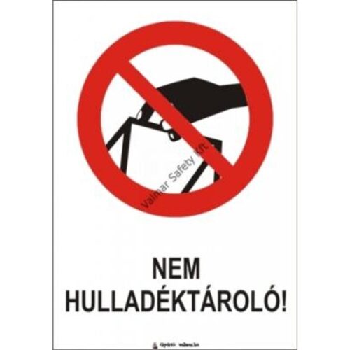 Nem hulladéktároló pvc 175x250mm