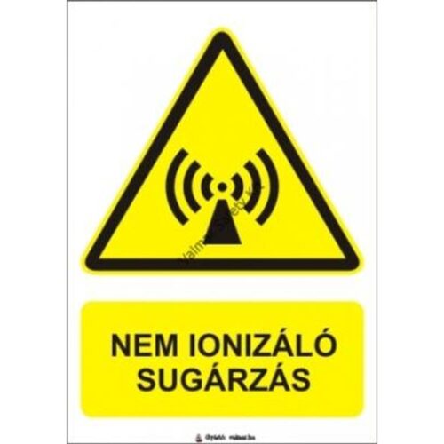 Nem ionizáló sugárzás pvc 175x250mm