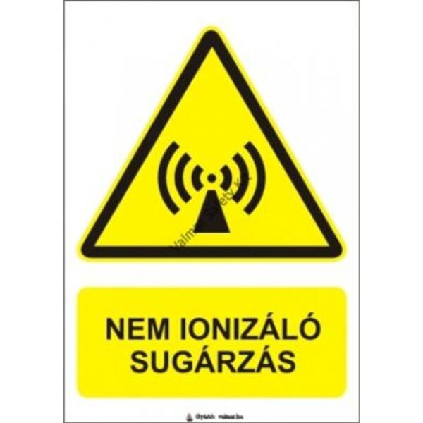 Nem ionizáló sugárzás pvc 175x250mm