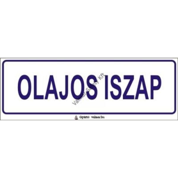 Olajos iszap pvc 200x70mm
