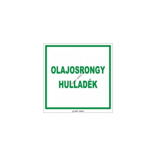 Olajos rongy hulladék pvc 200x200mm