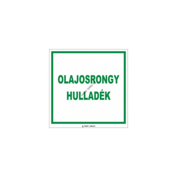 Olajos rongy hulladék pvc 200x200mm