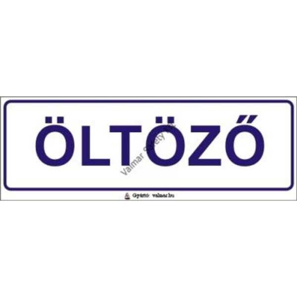 Öltözo pvc 200x70mm