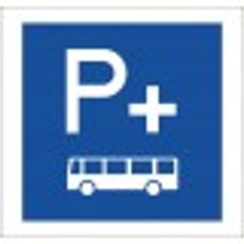Parkolj és utazz! (autóbusszal) - HIP fényvisszaverős szendvicslemez 600 mm