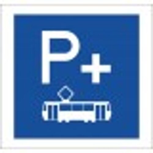 Parkolj és utazz! (villamossal) - HIP fényvisszaverős szendvicslemez 600 mm