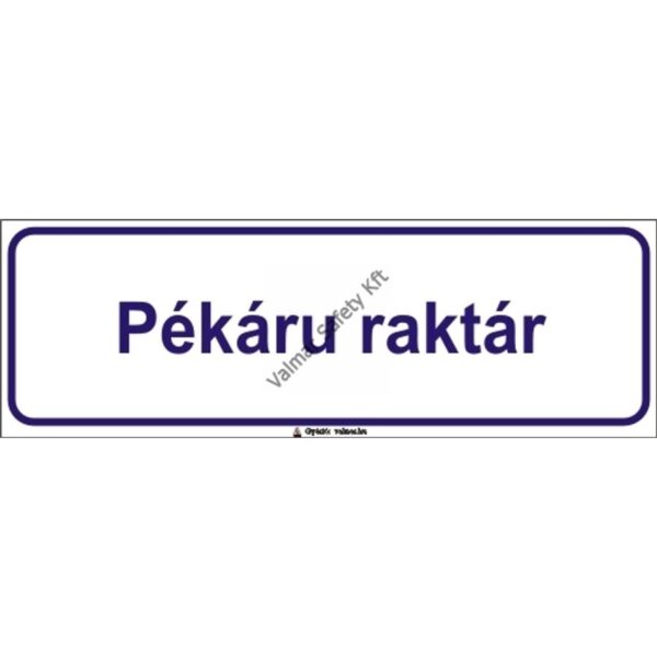 Pékáru raktár pvc 300x100mm