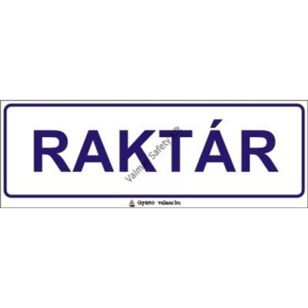 Raktár pvc 200x70mm