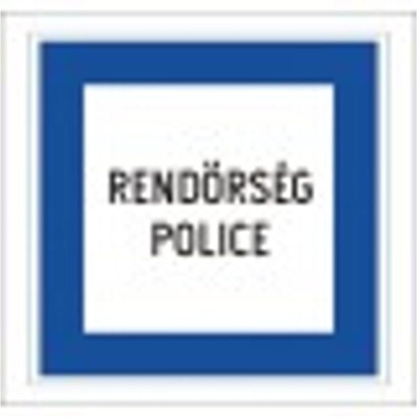 Rendőrség - HIP fényvisszaverős szendvicslemez 600 mm