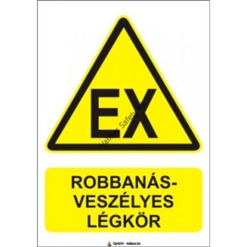 Robbanásveszélyes légkör pvc 175x250mm
